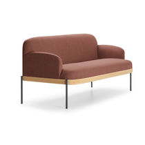 Canapé contemporain / gris / marron / en...