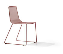 Chaise contemporaine / en acier / en maille...