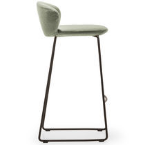 Tabouret contemporain / en tissu / avec...