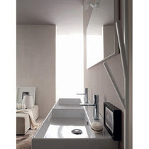 Meuble vasque double / suspendu / en bois...