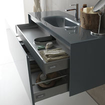 Meuble vasque suspendu / en bois / contemporain...