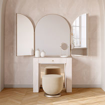 Psyché / contemporain / en bois / doré