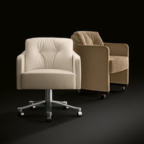 Fauteuil contemporain / en tissu / en cuir...