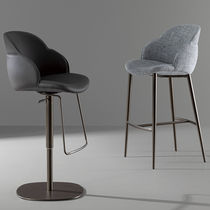 Chaise de bar contemporaine / en cuir /...