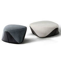 Pouf contemporain / en tissu / en cuir /...