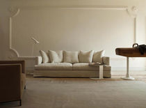 Canapé contemporain / blanc / 2 places