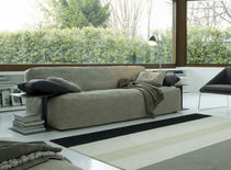 Canapé contemporain / gris / en tissu /...