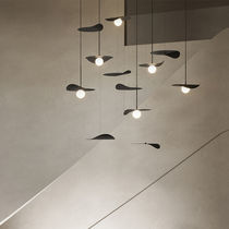 Suspension / en métal / en verre / contemporaine