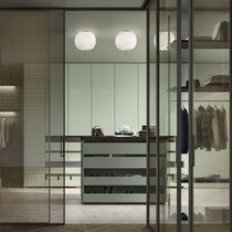 Plafonnier contemporain / rond / en verre...