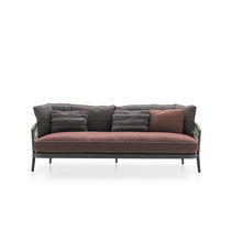 Canapé contemporain / en tissu / gris