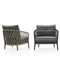 Fauteuil contemporain / en tissu / en corde...