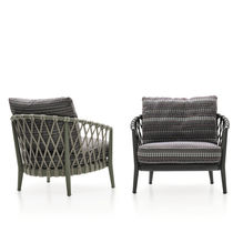 Fauteuil contemporain / en tissu / en fonte...