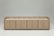 Buffet contemporain / en bois laqué / en...