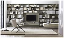 Ensemble TV mural contemporain / en aluminium...