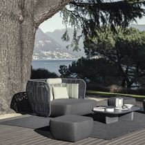 Pouf contemporain / en tissu / rectangulaire...