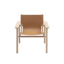 Fauteuil contemporain / en cuir / en chêne...