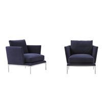 Fauteuil contemporain / en tissu / en cuir...