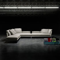 Canapé modulable / contemporain / gris /...