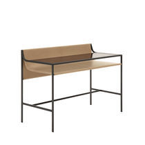 Bureau sur pied / contemporain / en cuir...