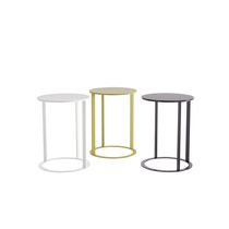 Table d'appoint contemporaine / en acier...