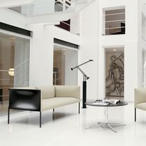 Canapé contemporain / blanc / gris / marron