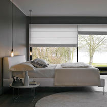 Lit double / contemporain / tapissé / avec...