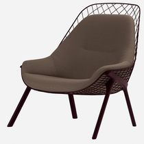 Fauteuil contemporain / en tissu / en acier...