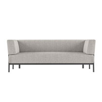 Canapé contemporain / de jardin / gris /...