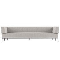 Canapé contemporain / de jardin / gris /...