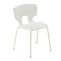 Chaise contemporaine / tapissée / avec accoudoirs...