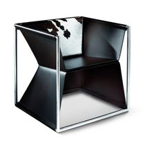 Fauteuil contemporain / en cuir / en acier...