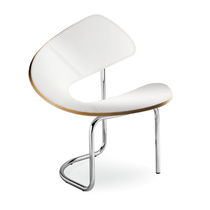 Chaise design original / en cuir / avec...