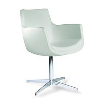 Chaise visiteur contemporaine / en tissu...