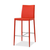 Chaise de bar contemporaine / en cuir /...