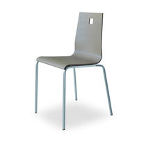 Chaise contemporaine / en bois / en cuir...