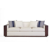 Canapé contemporain / blanc / en tissu /...