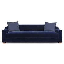 Canapé contemporain / bleu / en tissu /...