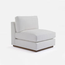 Fauteuil contemporain / en tissu