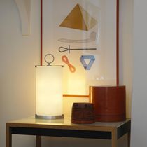 Lampe de table / en métal / en verre / contemporaine