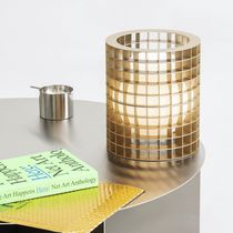 Lampe de bureau / en métal peint / en verre...