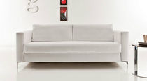 Canapé lit / contemporain / blanc / en tissu