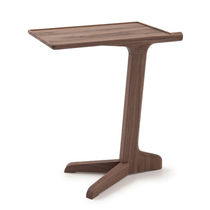 Table d'appoint contemporaine / en noyer...