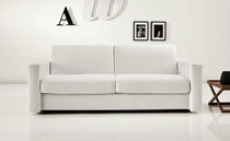 Canapé lit / contemporain / blanc / jaune