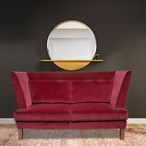 Canapé contemporain / rouge / bleu / marron