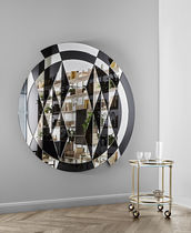 Miroir mural / contemporain / rond