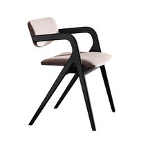 Chaise contemporaine / en tissu / en frêne...