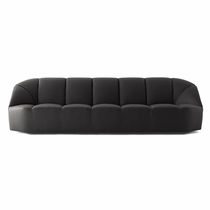 Canapé contemporain / noir / en velours...