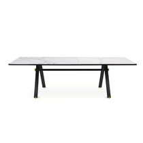 Table contemporaine / en aluminium anodisé...