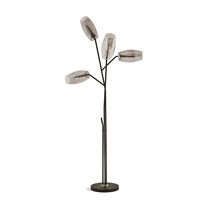 Lampe sur pied / en métal / en verre soufflé...
