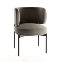 Chaise contemporaine / en tissu / en cuir...
